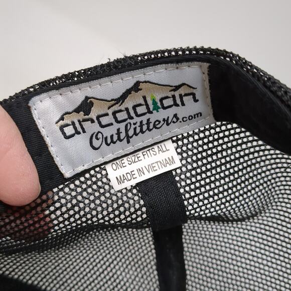 Arcadian Outfitters Snapback Trucker Hat Multicolor One Size Mesh Back Camo - Picture 9 of 9